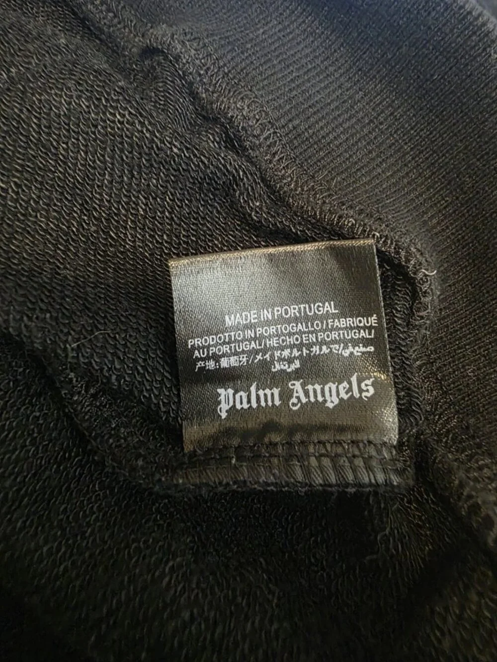 Palm Angels Men's Sweatshirt Hoodie Size XXL Black Roses Fleece Top - Picture 9 of 10